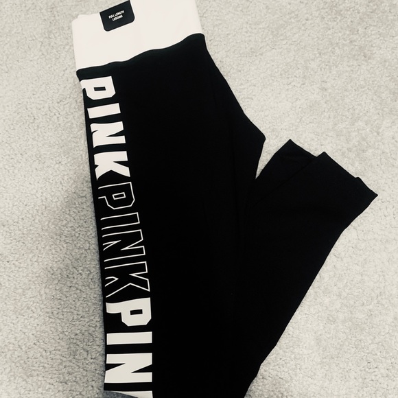 NWT PINK Logo Leggings - Picture 2 of 4